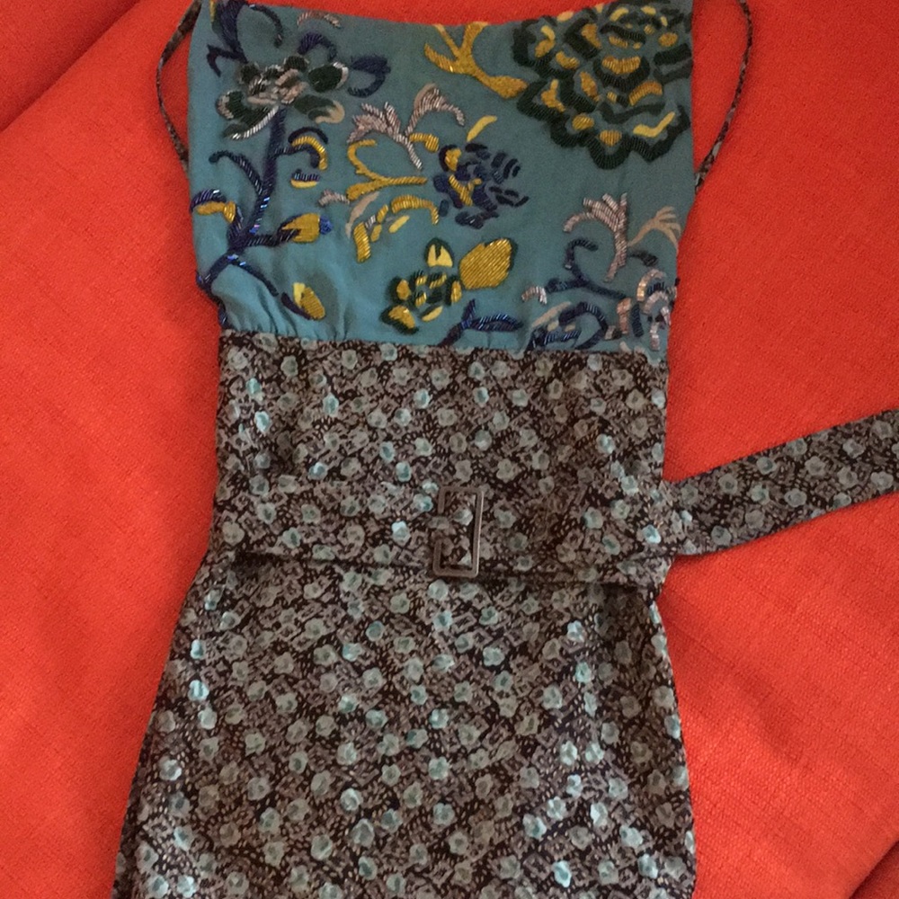 Dries van Noten silk embroidered and jeweled top